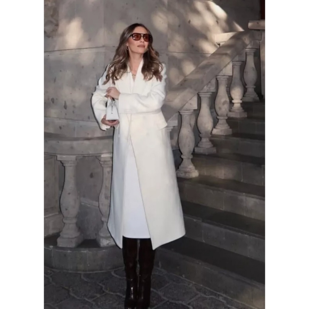 Zara Manteco Coat Wool Blend - Picture 9 of 16